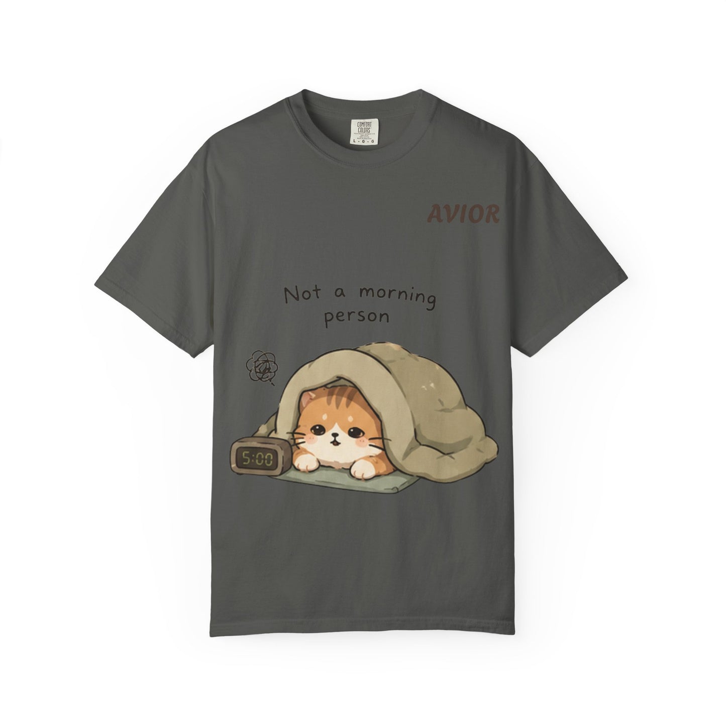 Not a Morning Person — Cozy Cat Tee